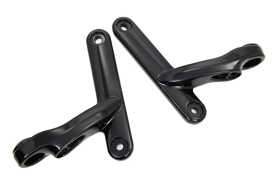 Black Spotlamp Bracket Set for Harley Touring Models 1997–2013