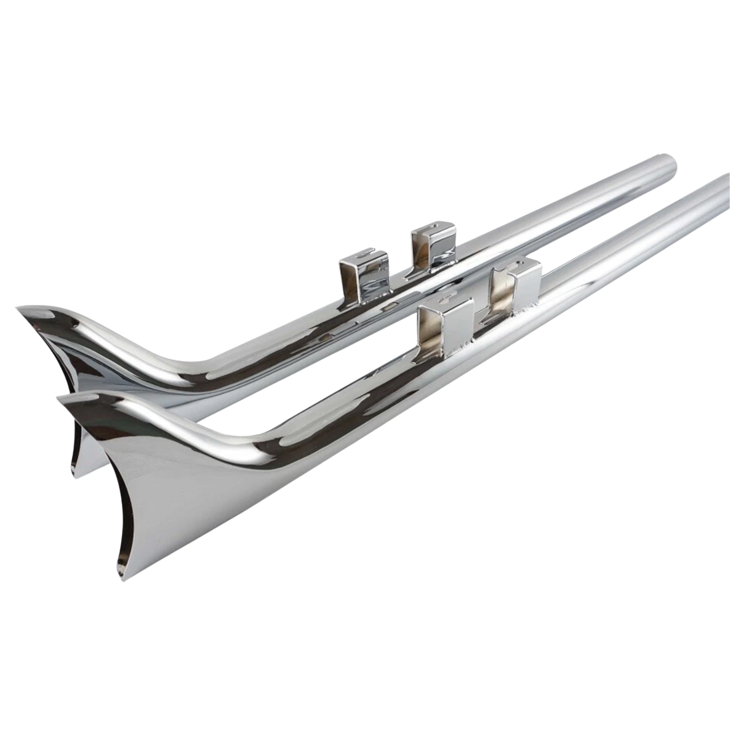 Bagger Touring Fishtails 33"/ 36" – Chrome Finish 1995-2016