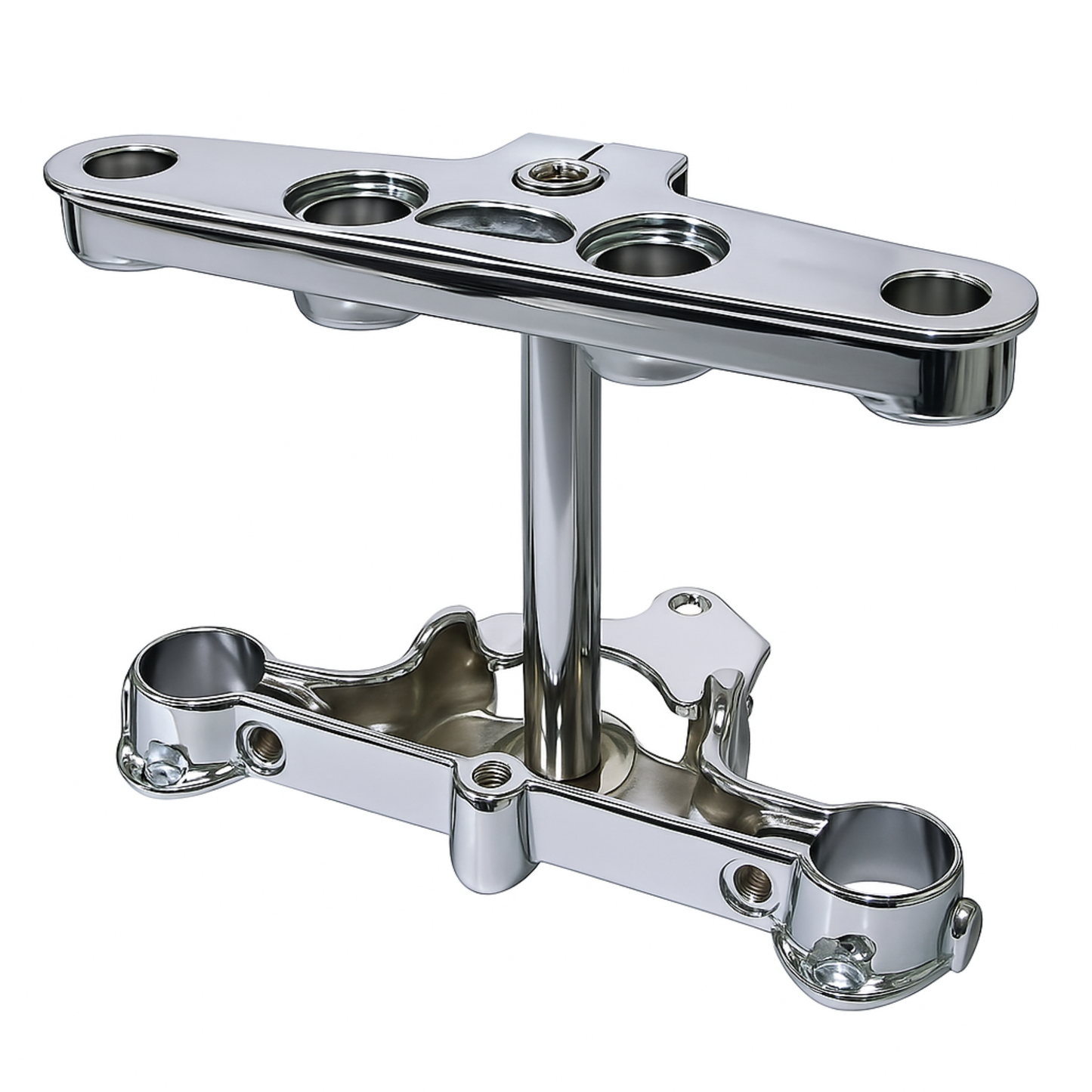 41mm Chrome Triple Tree Set for FLST Models 1986–1999