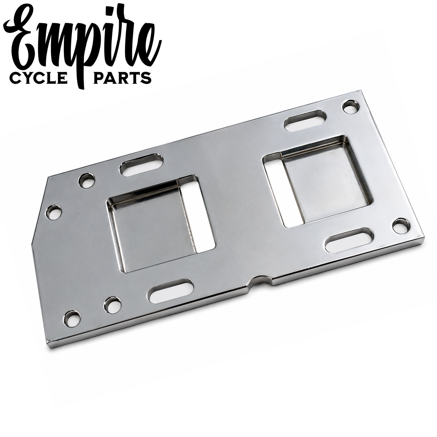 Chrome 4-Speed Transmission Mounting Plate for Big Twin Models 1936–1986