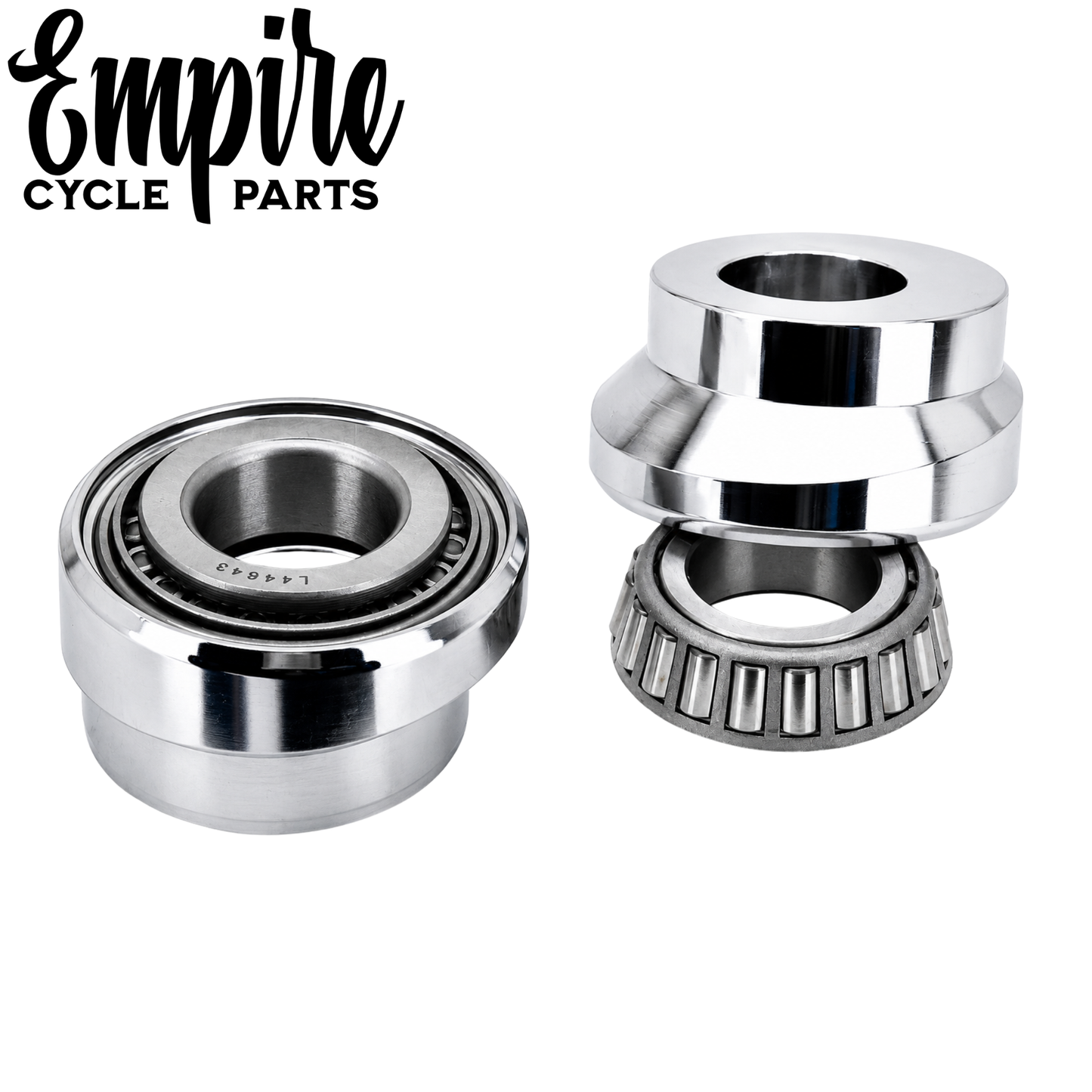 3° Raked Fork Neck Cup Kit Chrome for FLH, FX & FXST Models 1949–1987