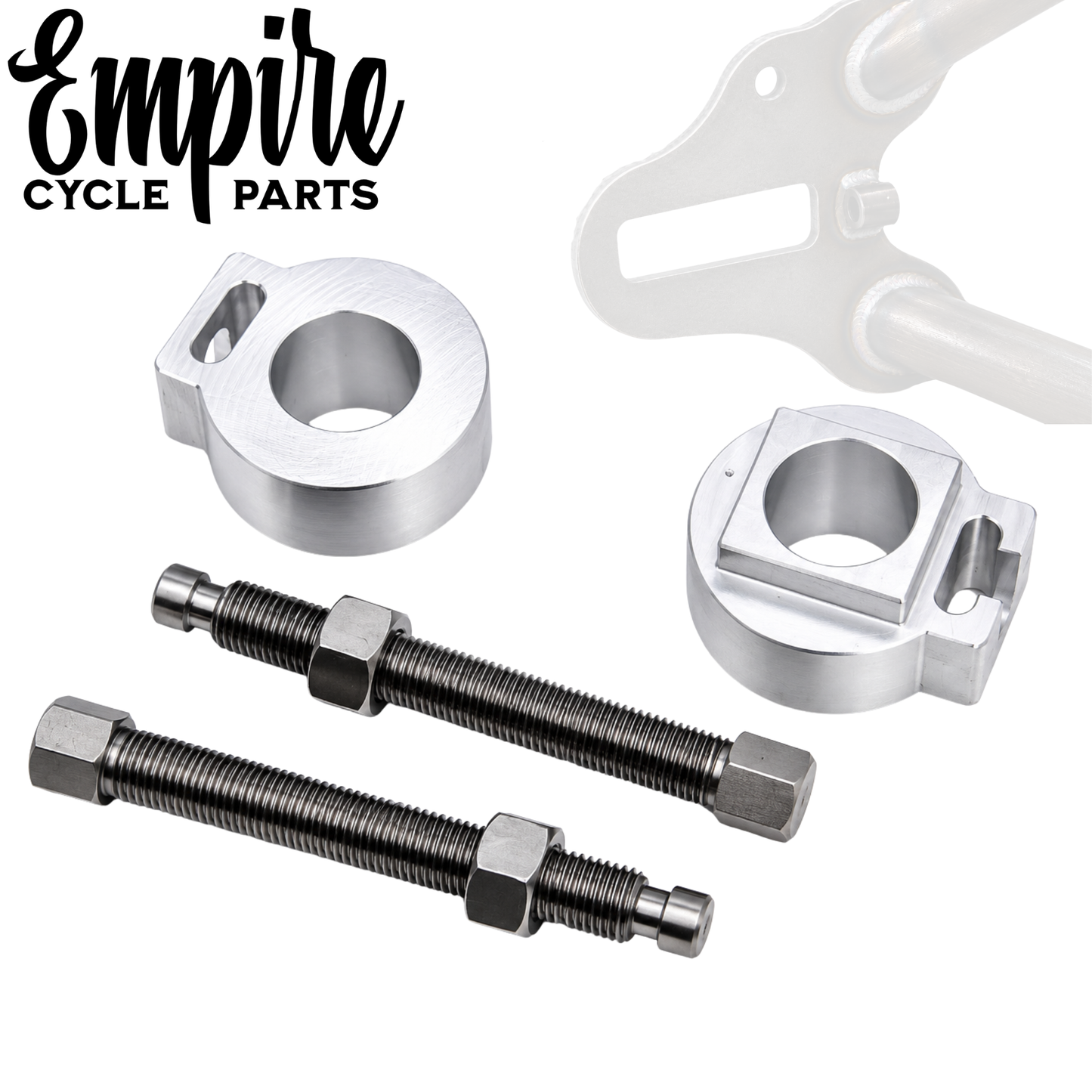 3/4" Rigid Frame Axle Adjuster Kit with 7/8" Axle Slots