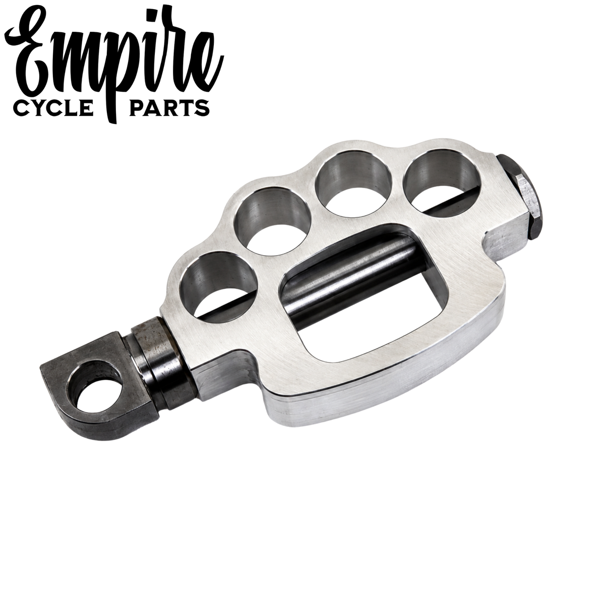 Brass Knuckle Style Kick Starter Pedal – Natural Alloy Finish