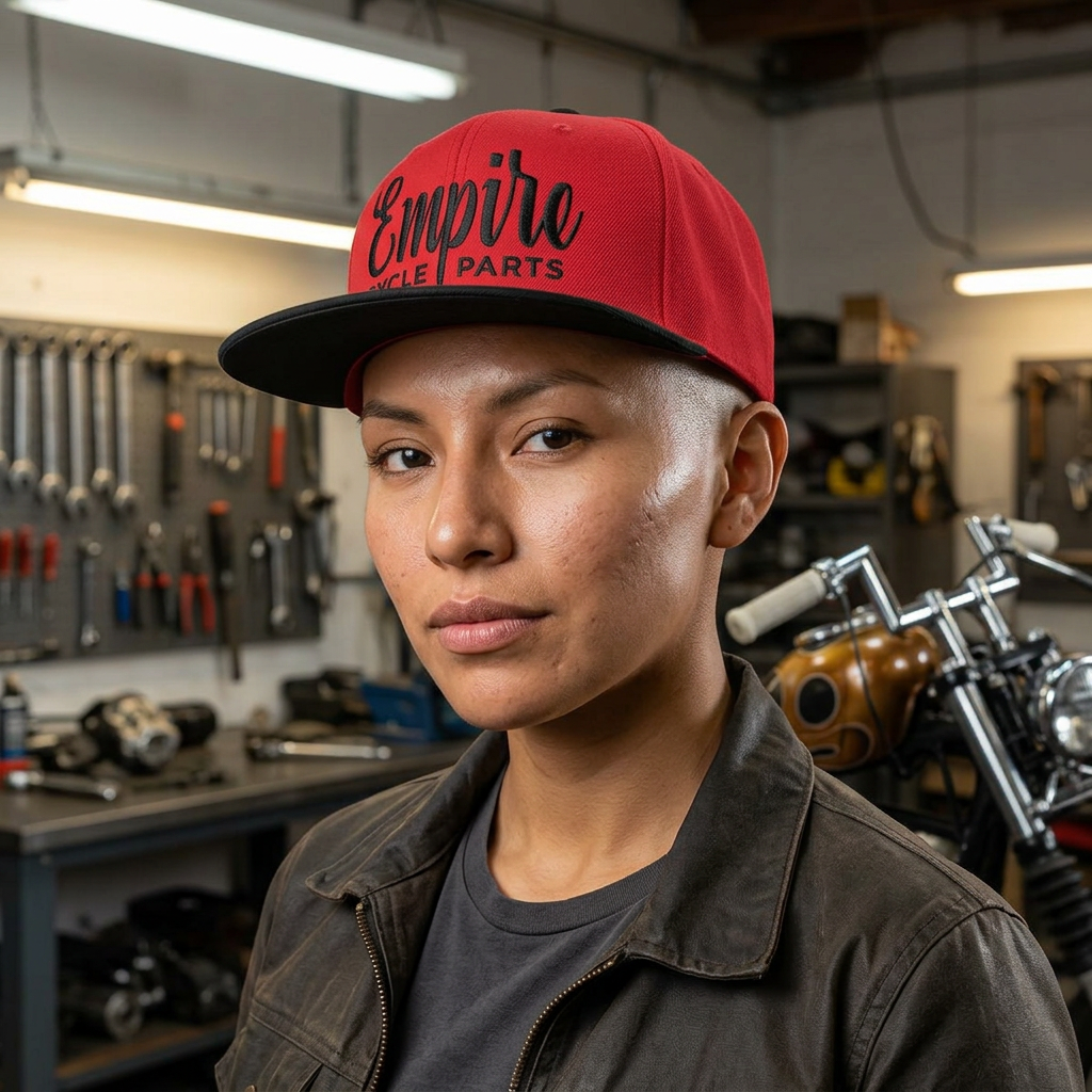 Empire Cycle Parts Embroidered Snapback Hat