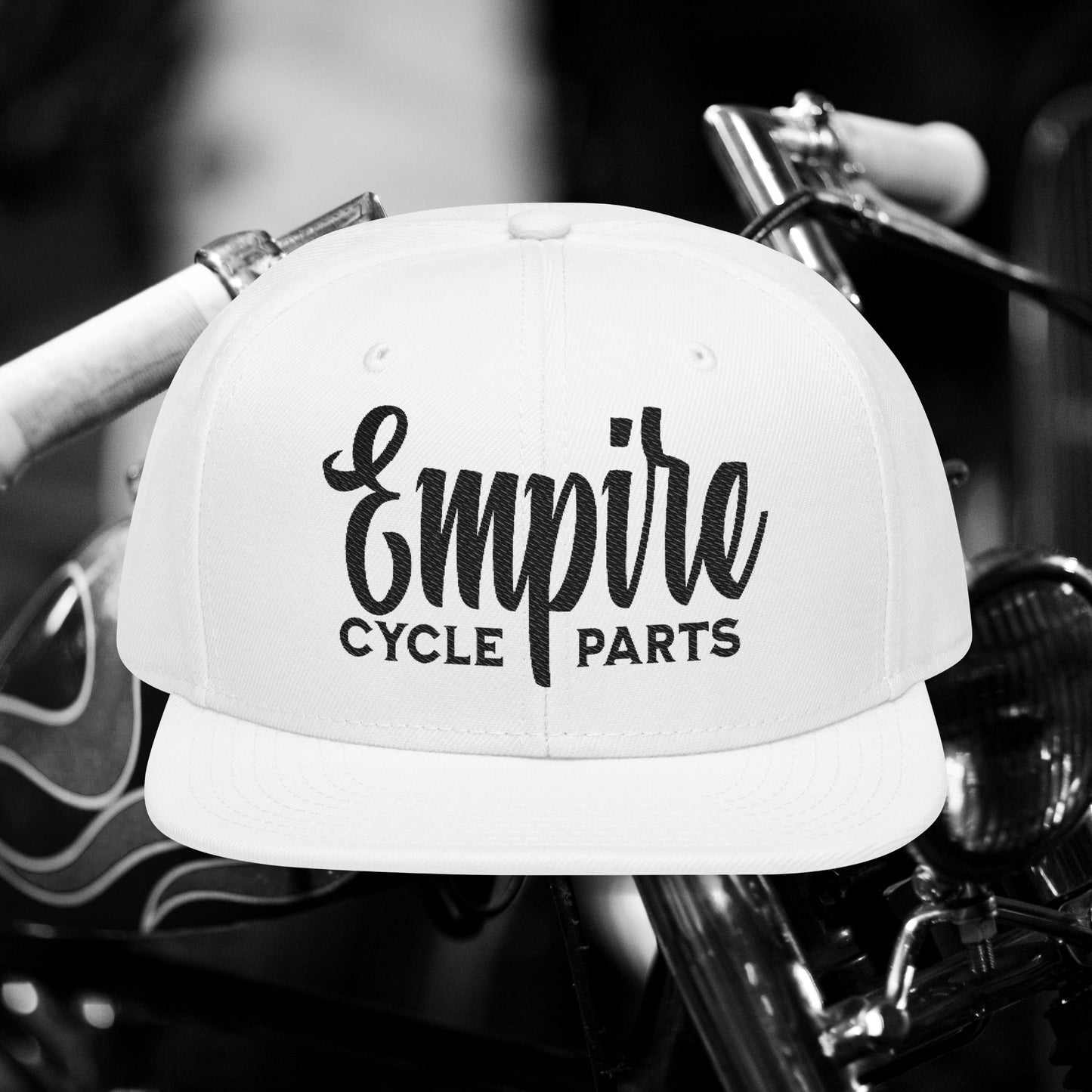 Empire Cycle Parts Embroidered Snapback Hat