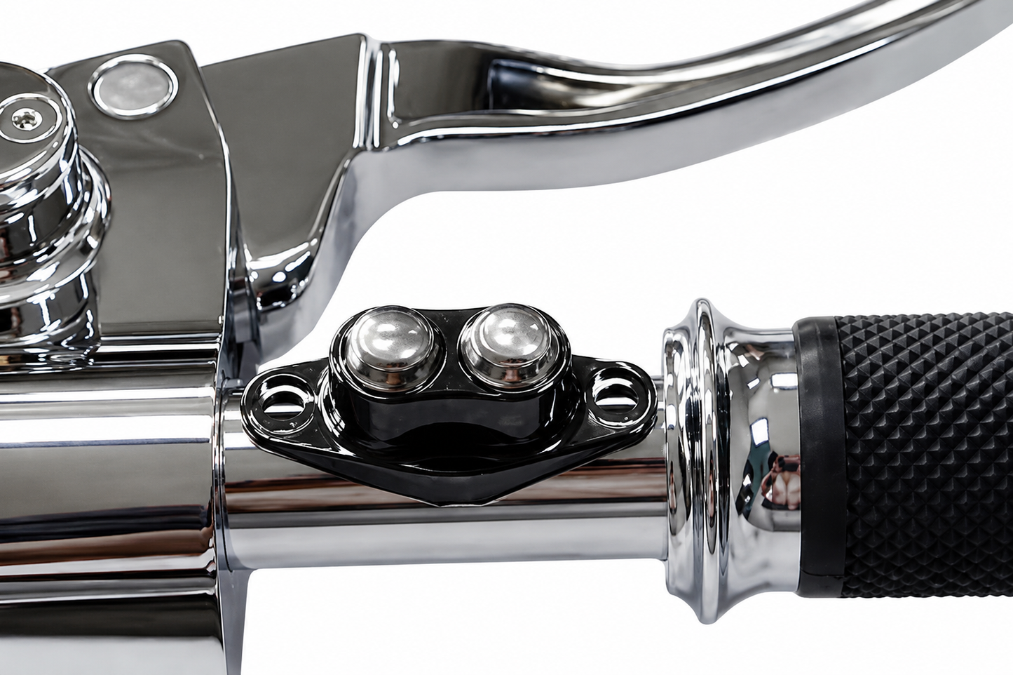 Black Dual Button Handlebar Switch Kit – Billet Aluminum