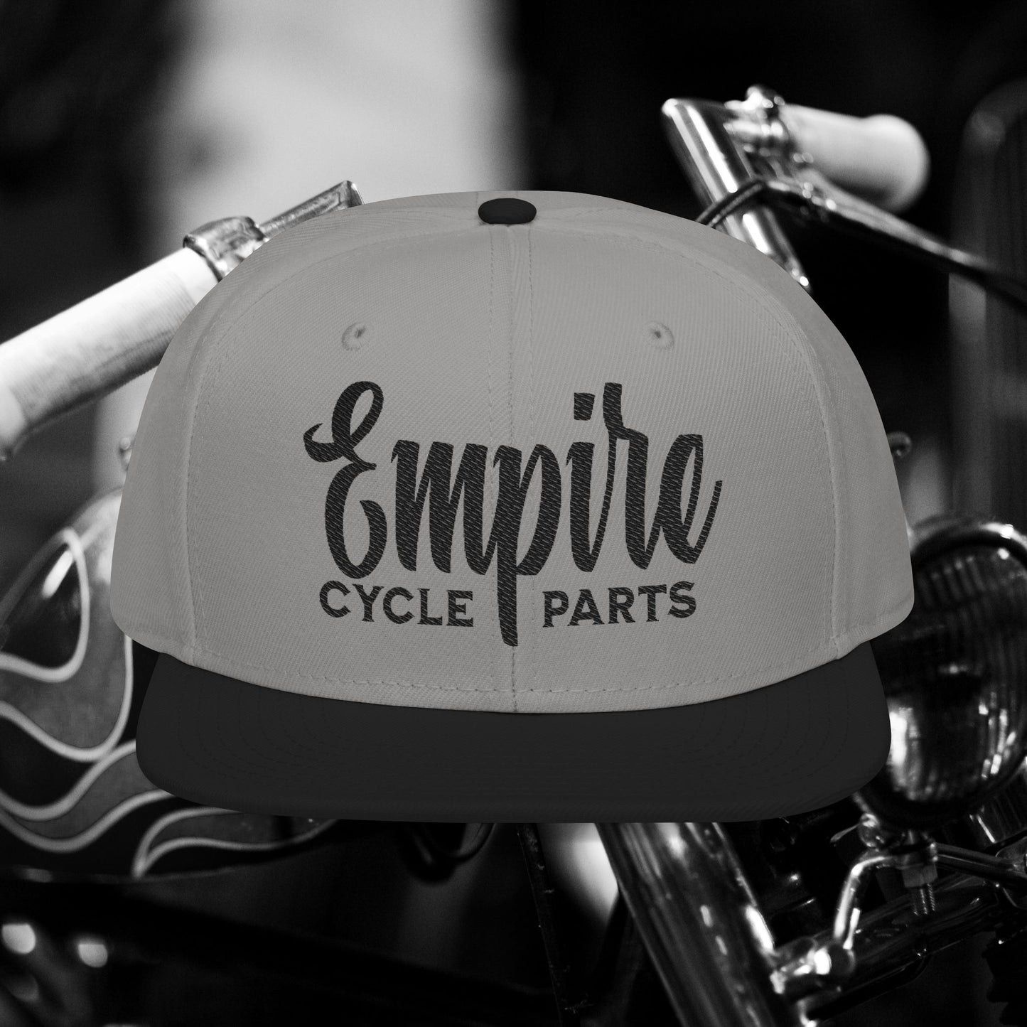 Empire Cycle Parts Embroidered Snapback Hat