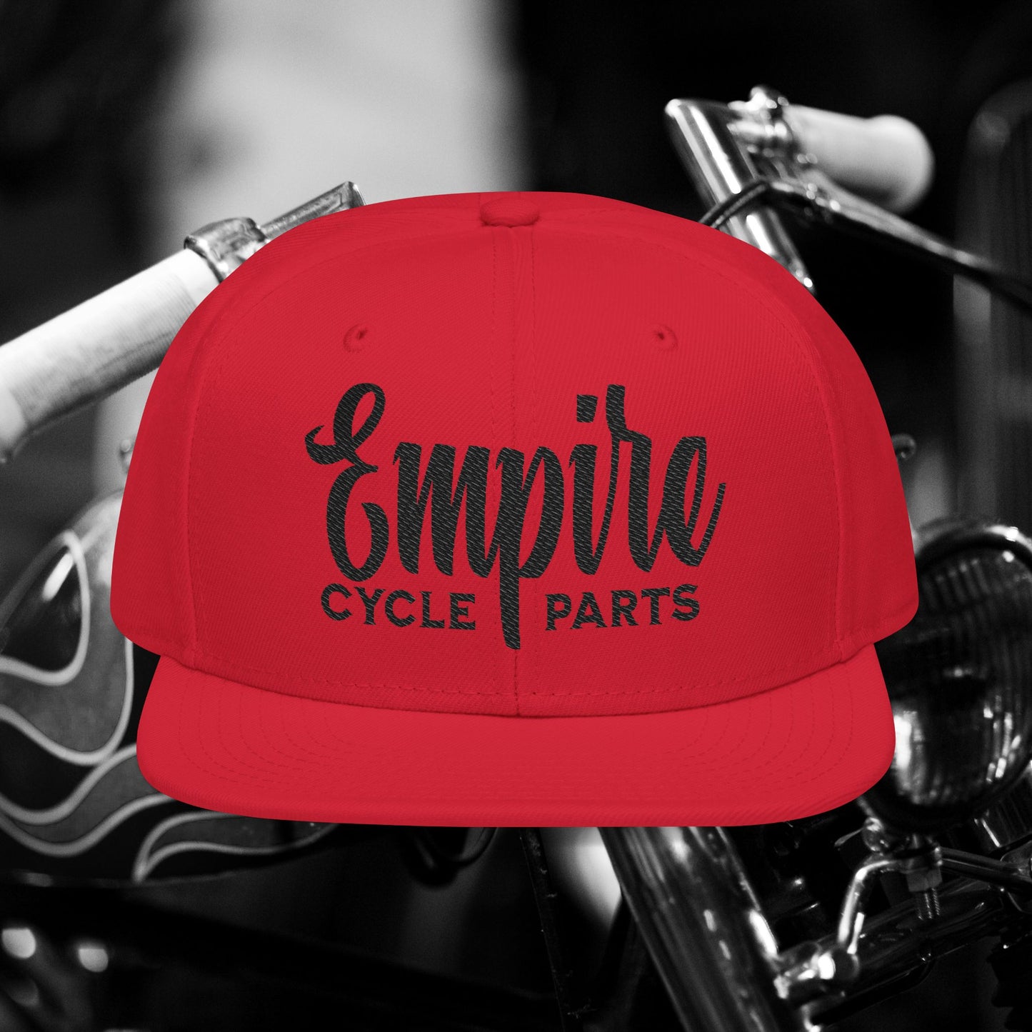 Empire Cycle Parts Embroidered Snapback Hat