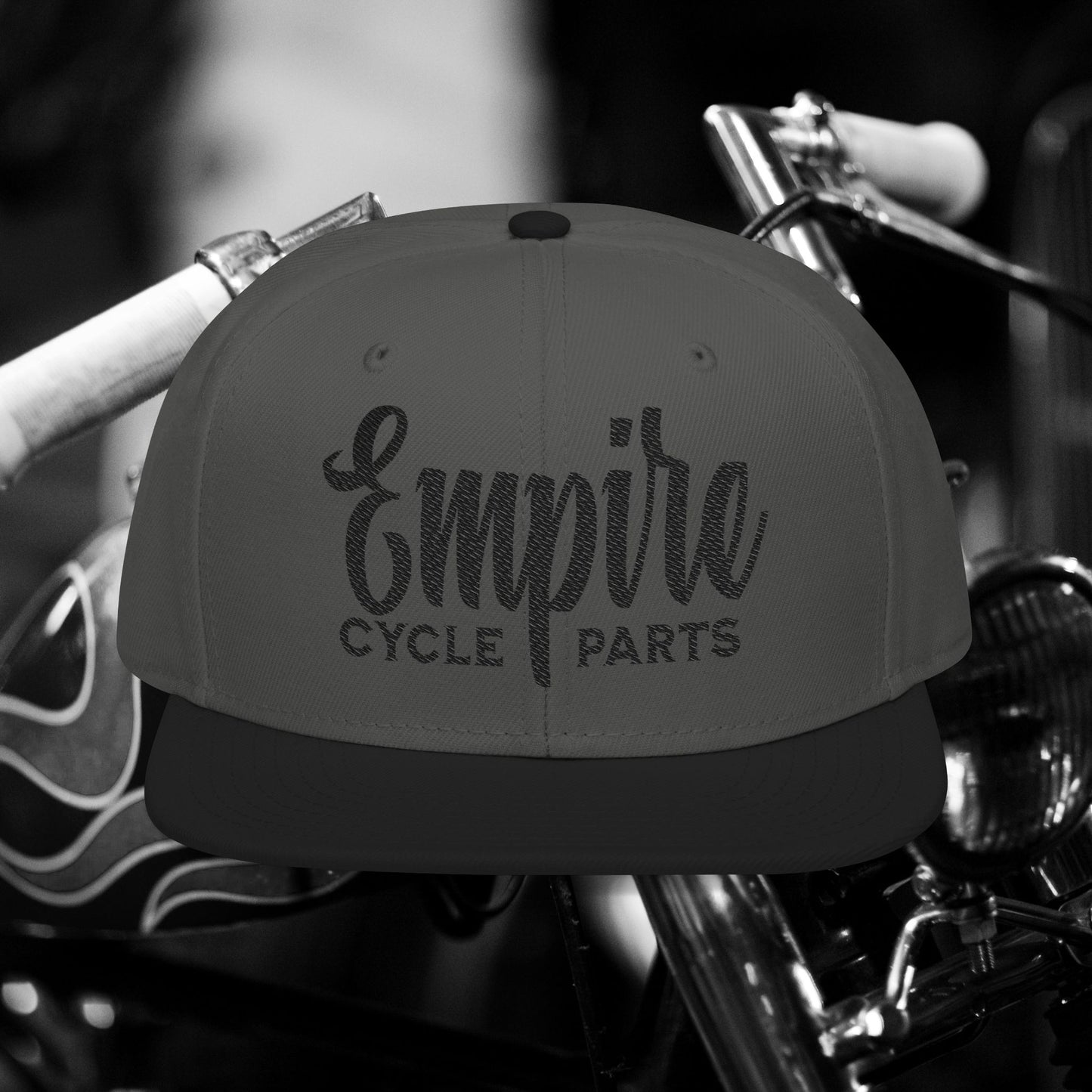 Empire Cycle Parts Embroidered Snapback Hat