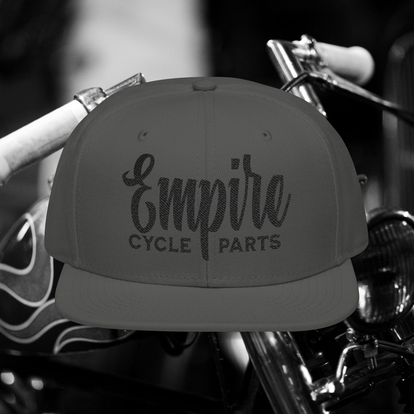Empire Cycle Parts Embroidered Snapback Hat