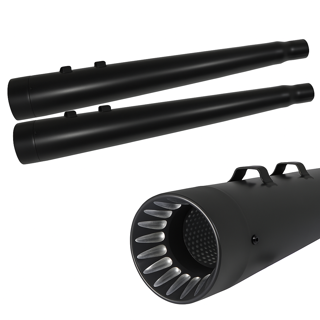 4.5" Power House Performance Mufflers – Black or Chrome - Touring 2017-Present
