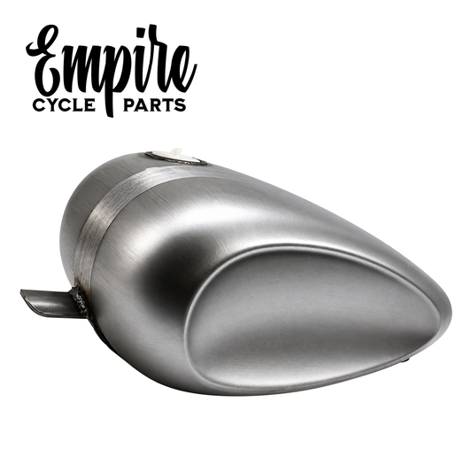 Dished Frisco Gas Tank – 3.1 Gallon – Raw Steel