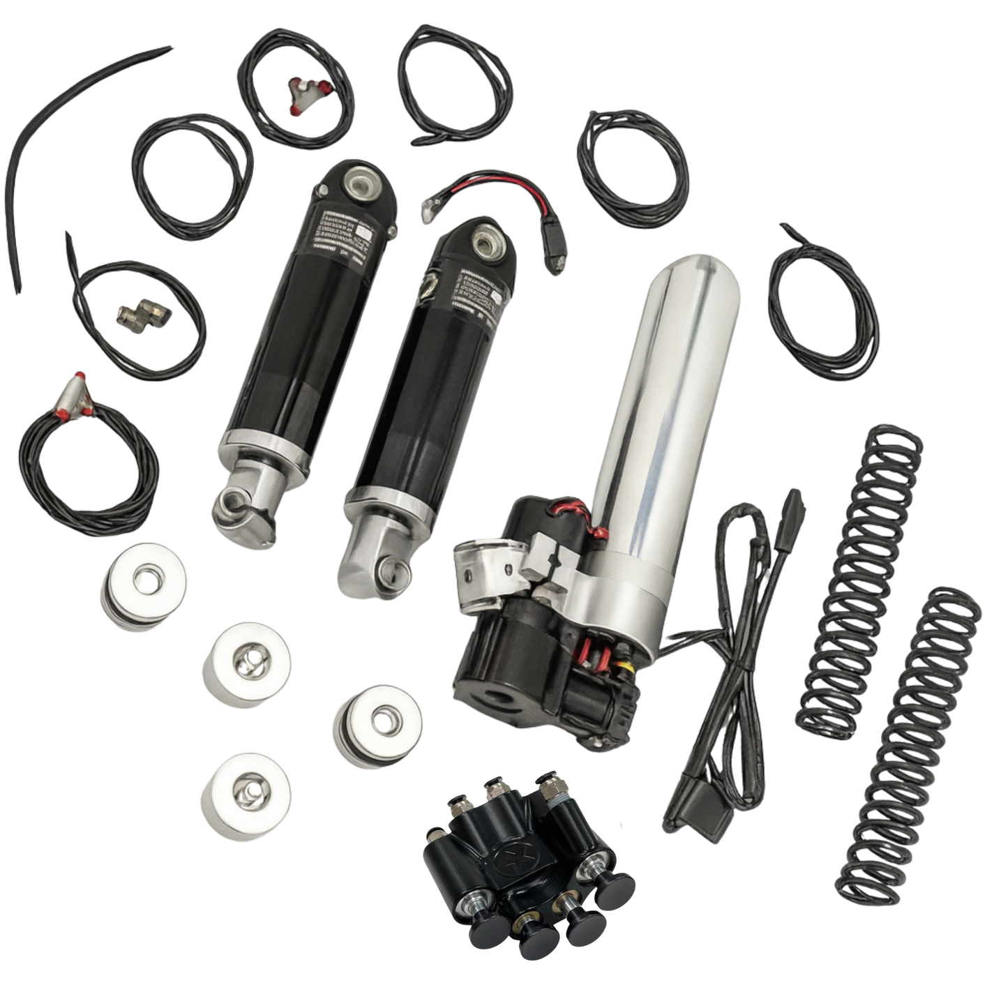 American Suspension RAM AIR™ Fast Up Front & Rear Air Ride Kit 2024-2025 Baggers (Non CVO Models)