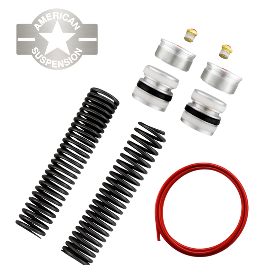 American Suspension AR-70 Front Air Ride Springs, Air Pistons & Caps – 49 mm (2014–2025)