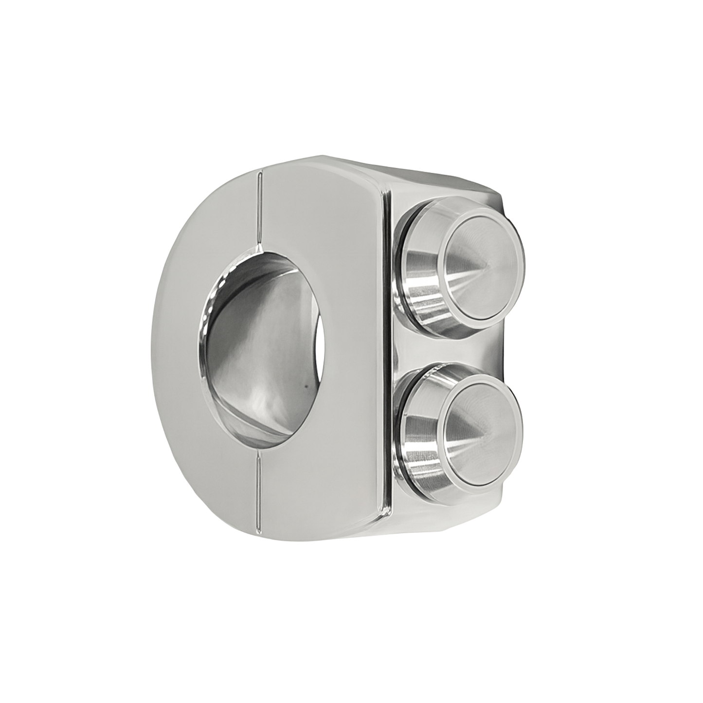 Handlebar 2 Button Switch Clamp – 1" (Chrome)