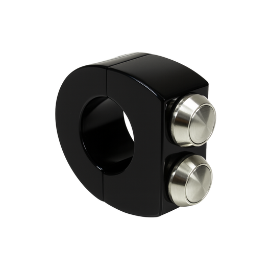 Handlebar 2 Button Switch Clamp – 1" (Black)