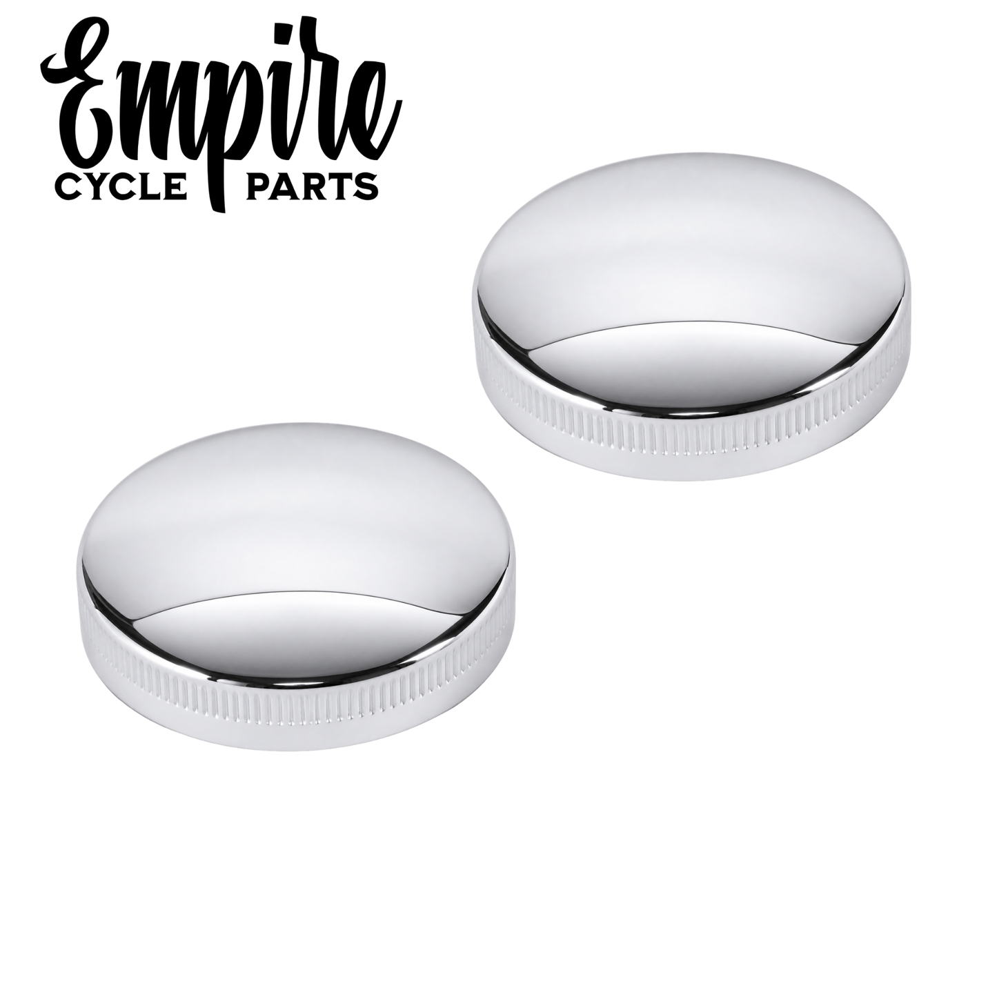 Chrome Bayonet Gas Cap Set – Vented & Non-Vented (Pair)