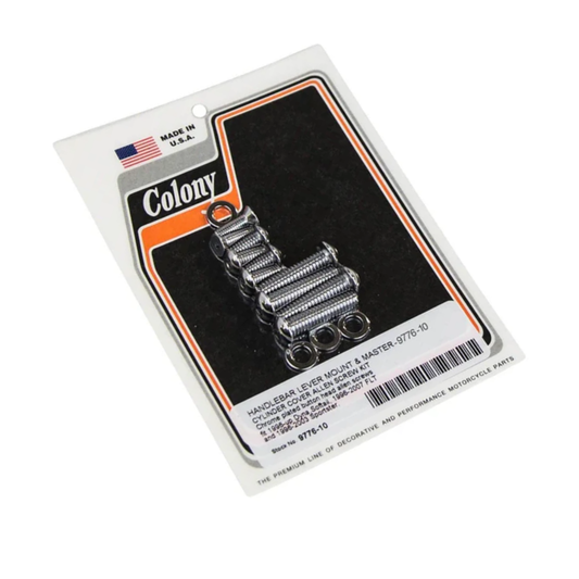 Chrome Switch Housing & Master Cylinder Screw Kit – Big Twin 1996-2017 & Sportster 1996–2003