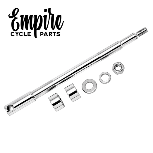 3/4" Chrome Front Axle Kit Harley FXST FXWG FLH FLT Touring 1980-1999 Replaces 43346-83
