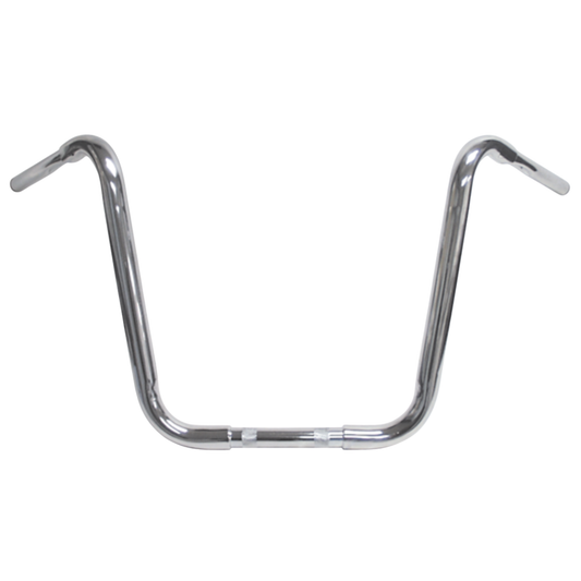 1-1/4" Chrome Ape Hanger Handlebars – 10"- 20" Rise