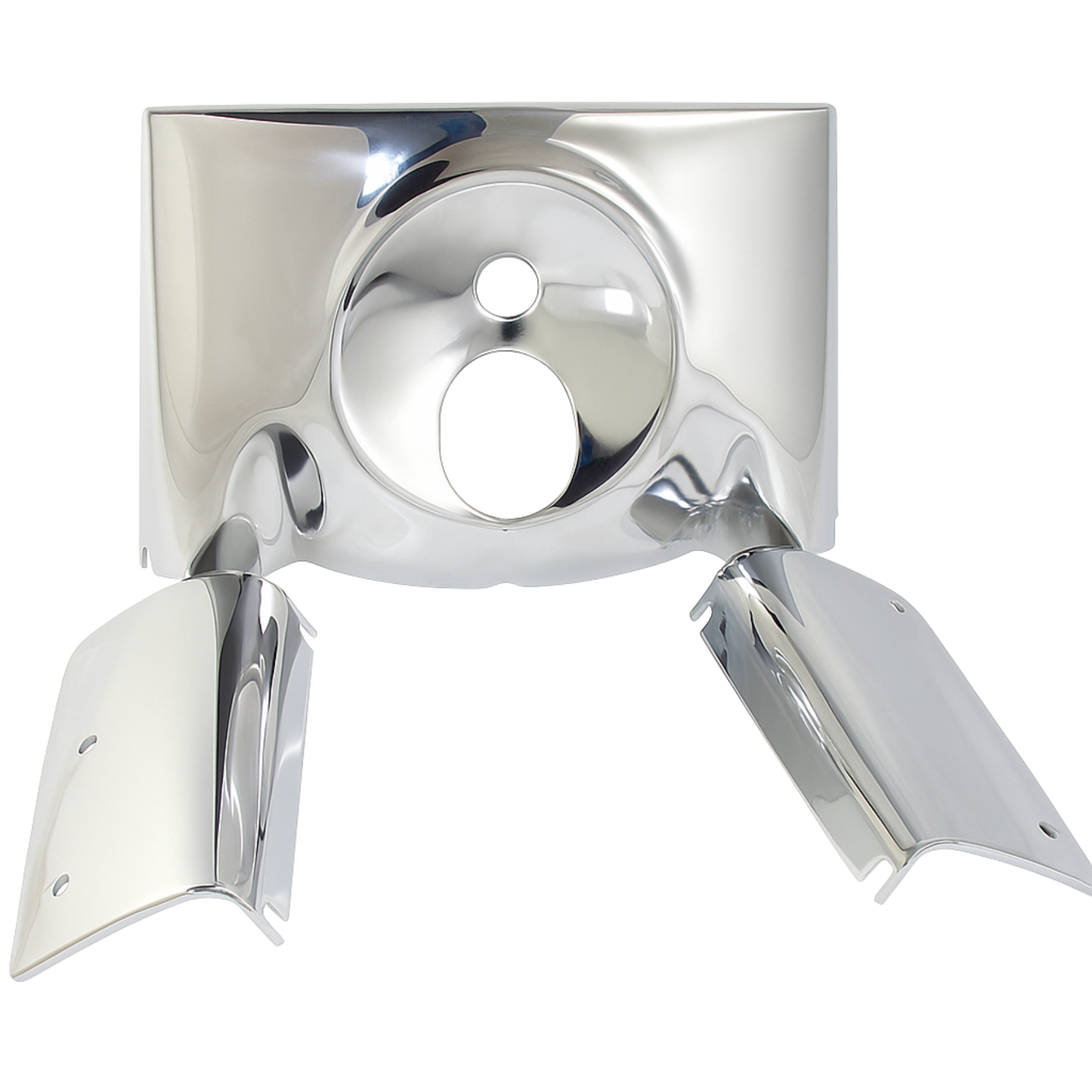 Smooth Headlight Housing Fork Panel FL Softail 1986/Later (Chrome)