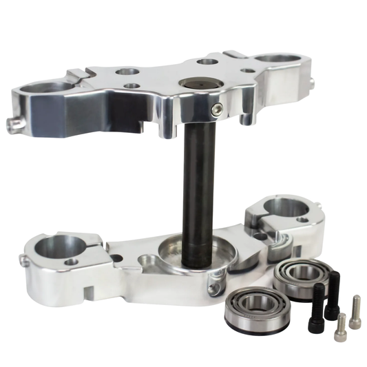 6° Raked Triple Tree Kit – For 23" Front Wheel Conversions 97-Present (Baggers)