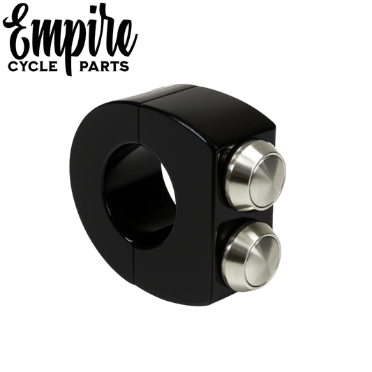 Handlebar 2 Button Switch Clamp – 1" (Black)