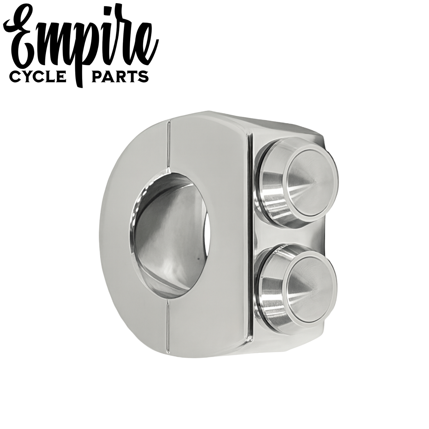 Handlebar 2 Button Switch Clamp – 1" (Chrome)