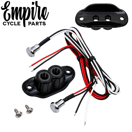 Black Dual Mini Button Handlebar Switch Kit – Billet Aluminum