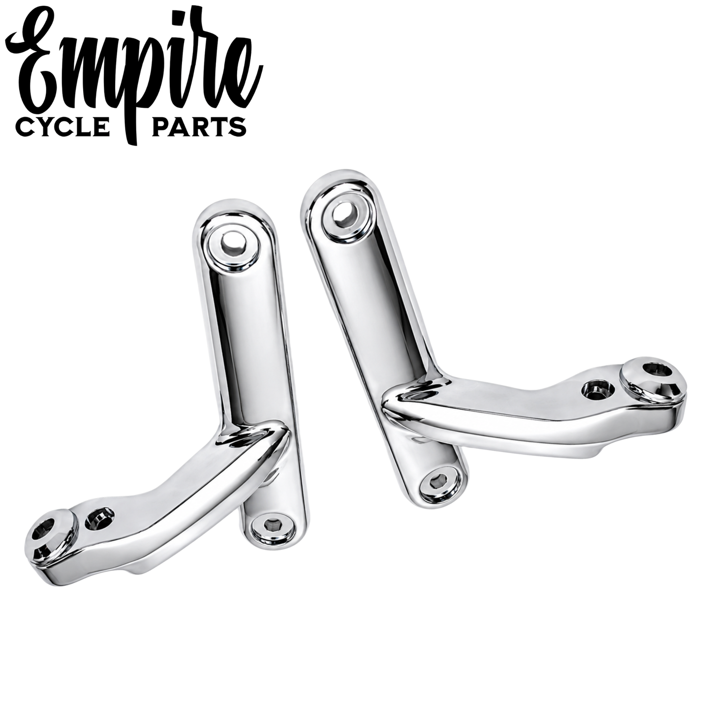 Chrome Spotlamp Bracket Set for Harley Touring Models 1997–2013