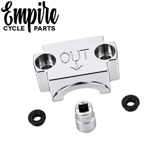 Chrome Fork Slider Cap – 1" Axle – 41mm Forks