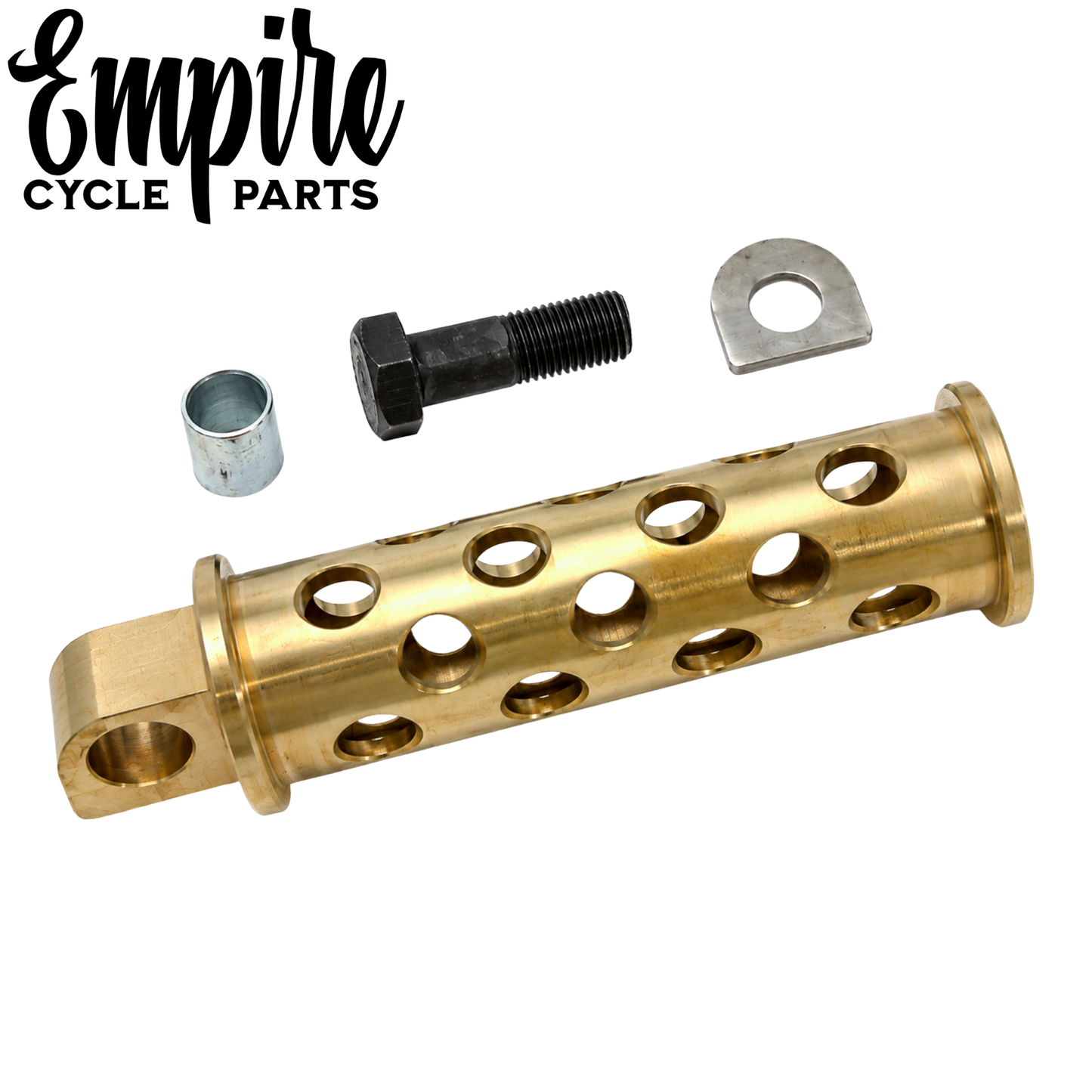 Polished Brass "Holey" Kick Start Pedal