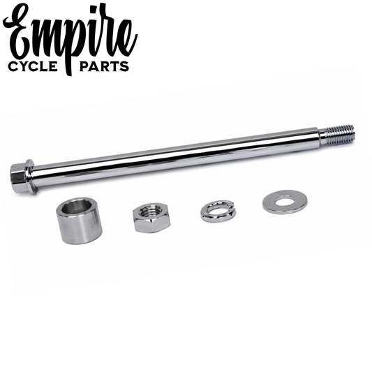 Chrome Rear Axle Kit with Hardware for FL & FX Models 1973-1985