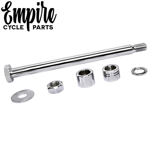 Chrome Rear Axle Kit with Hardware for Sportster Models 1979-1999
