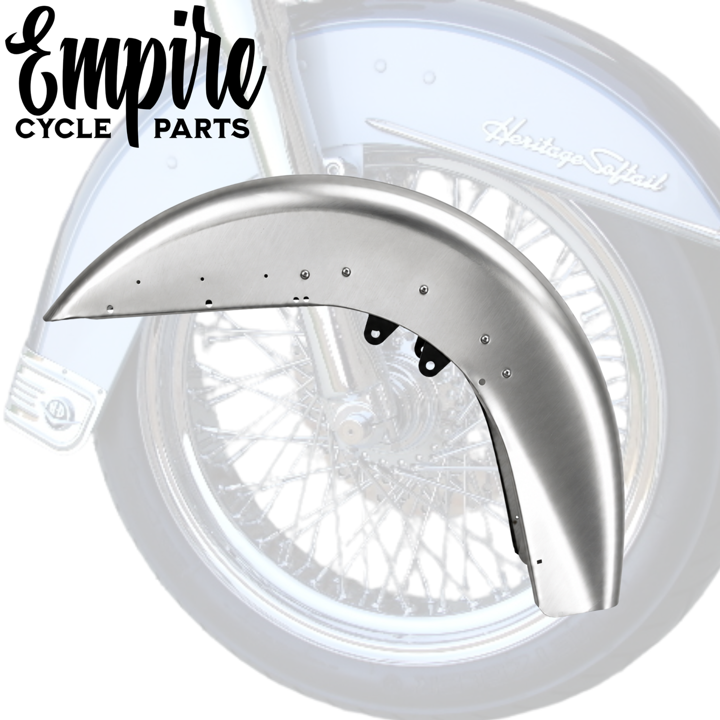 Heritage Deluxe Front Fender for Softail FL Models 1986-2017 with Trim Holes