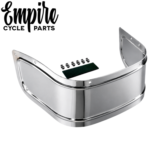Chrome Smooth Fender Lower Trim Skirt for Touring & Softail Models