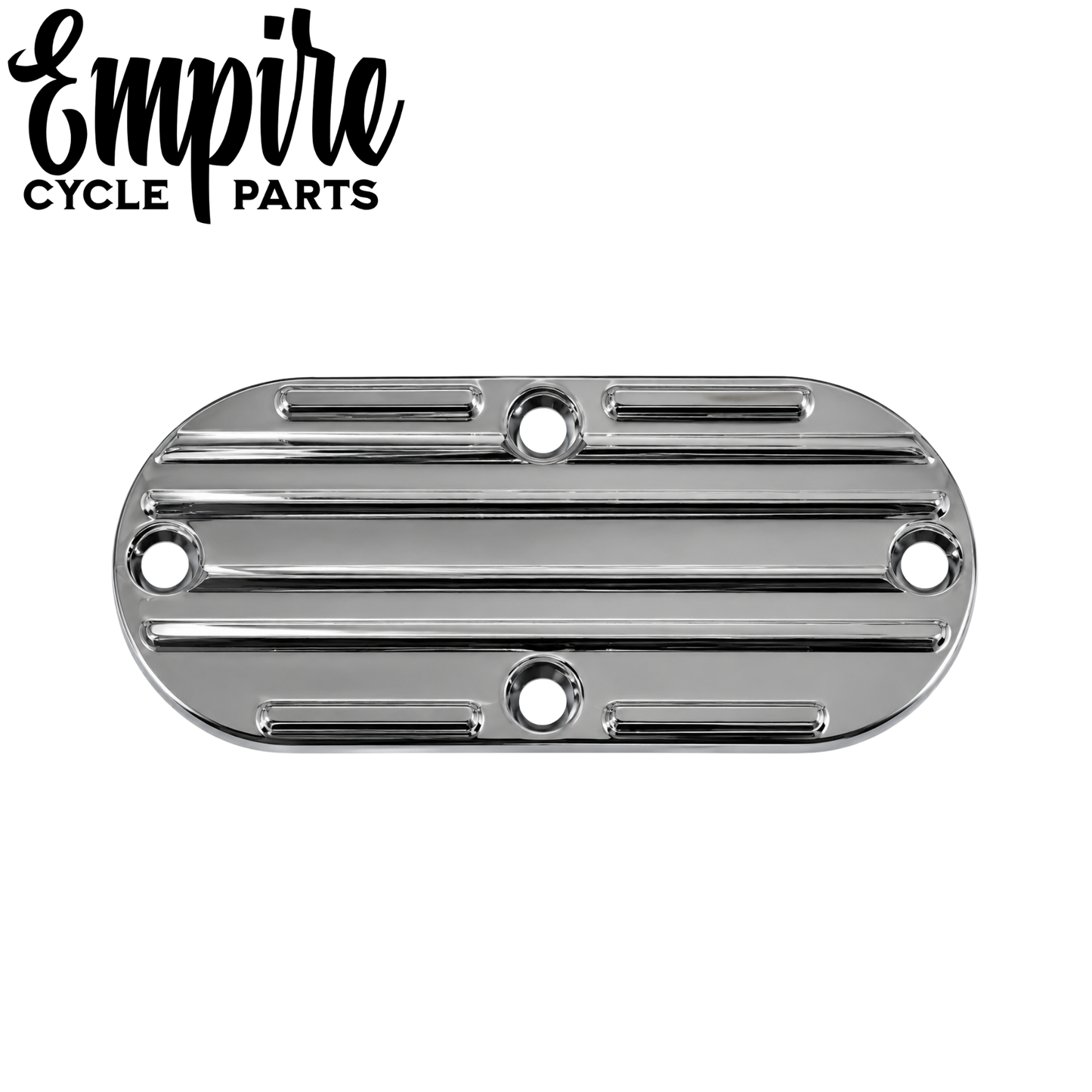 Chrome Finned Inspection Cover for Big Twin Models 1970-2006